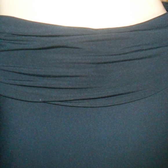 BCBG Maxazria NWOT Black Brown Knit Flare Skirt - Picture 3 of 5